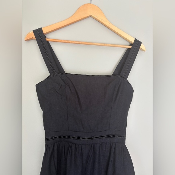 NEW Reformation Everett Sleeveless Linen Embroidered Midi Dress | US 6 UK 10 - Picture 12 of 13